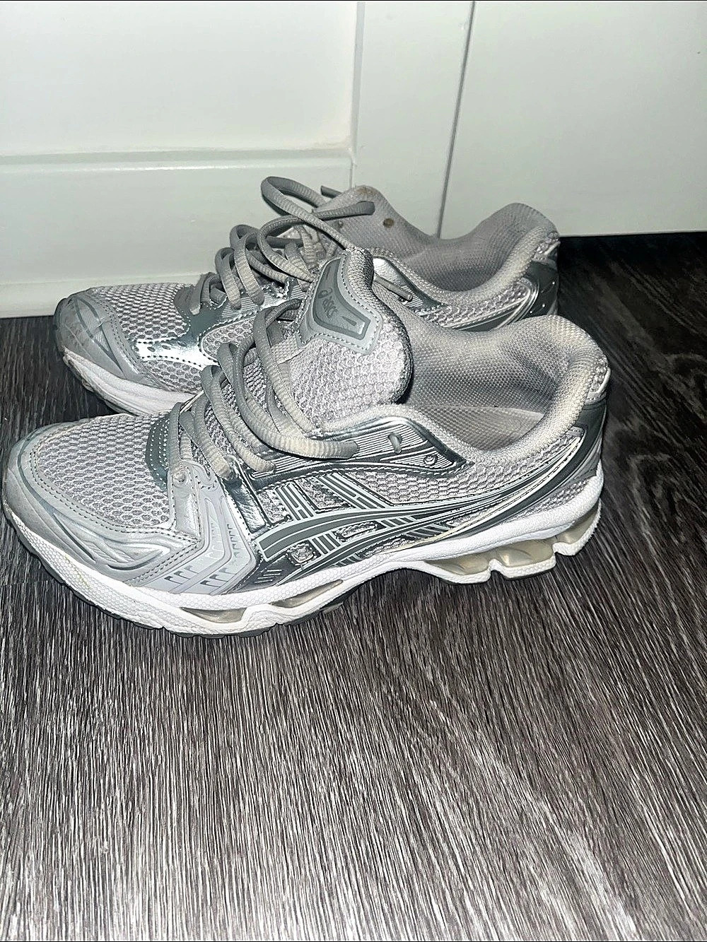 ASICS Gel-Kayano 14 White Graphite Grey Athletic Shoes